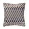 Laddha Home Designs 20" Denim Blue and Ivory Detailed Geometric Square Throw Pillow